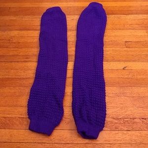 AA long purple legwarmers
